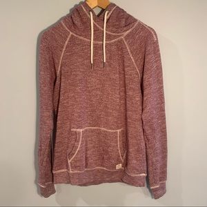 Garage Burgundy Heathered Hoodie